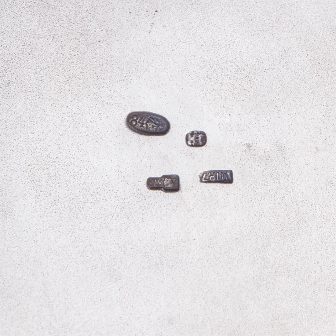 Russian silver and cabochon Art Nouveau kovsh — image 5
