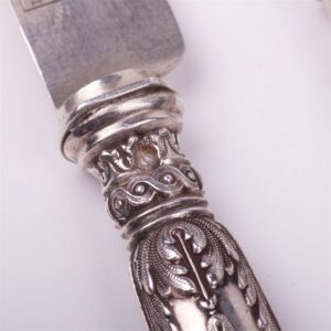 Set of 12 dessert knifes. French. — image 4