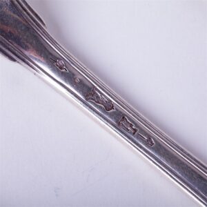 Set of French solid silver spoons and forks. — image 5