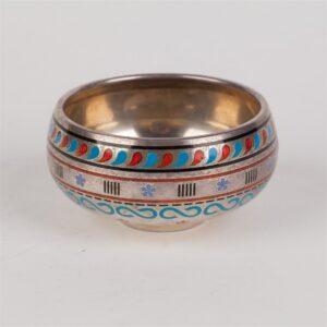 Silver salt cellar. I.P. Khlebnikov manufactory. 1871. — image 1