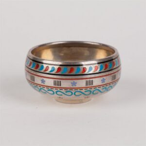 Silver salt cellar. I.P. Khlebnikov manufactory. 1871. — image 3