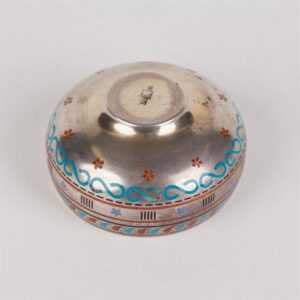 Silver salt cellar. I.P. Khlebnikov manufactory. 1871. — image 4