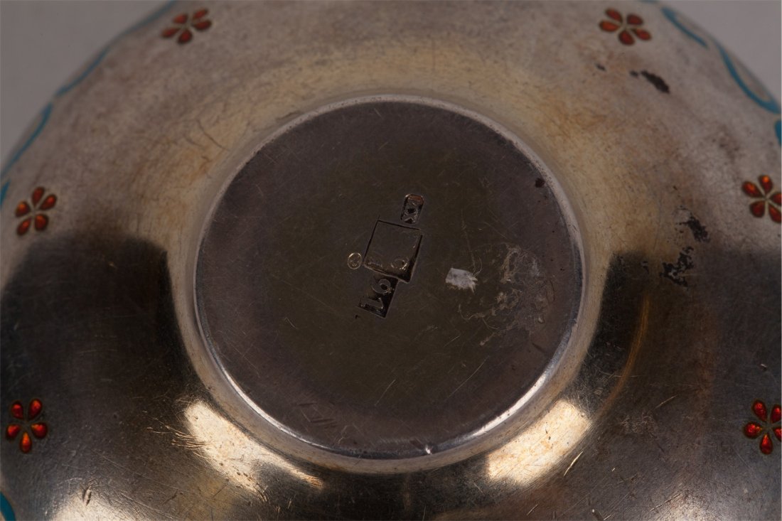 Silver salt cellar. I.P. Khlebnikov manufactory. 1871. — image 5