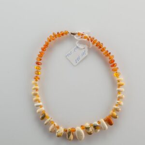 Natural Baltic Amber necklace,mixed stones. — image 2