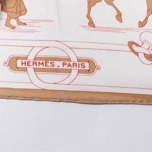 New rare Hermes "Équitation japonaise" silk scarf. 2004 — image 3