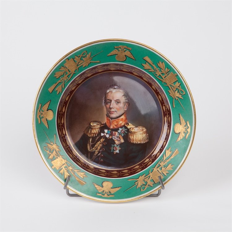 Russian Imperial time porcelain plate. P.P.Konovnitsyn. — image 1