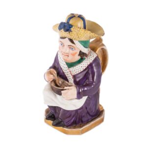 Russian porcelain Toby mug "Overeater". Kornilovs' — image 1