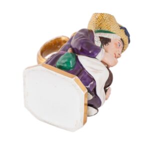 Russian porcelain Toby mug "Overeater". Kornilovs' — image 4