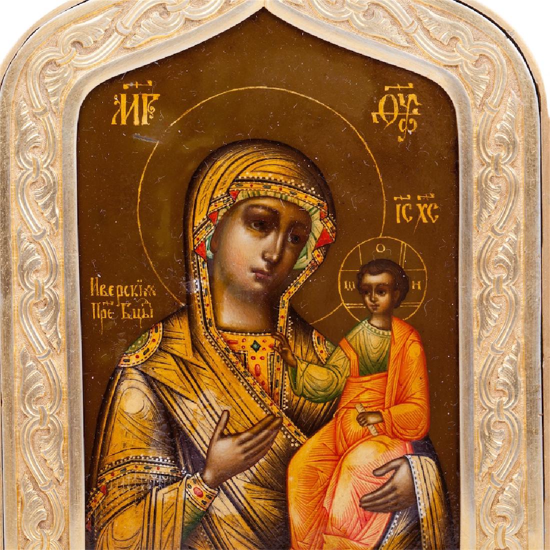 Russian silver triptych with saints. N. Bobir — image 3