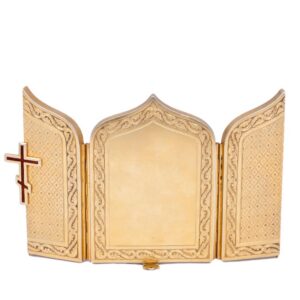 Russian silver triptych with saints. N. Bobir — image 6