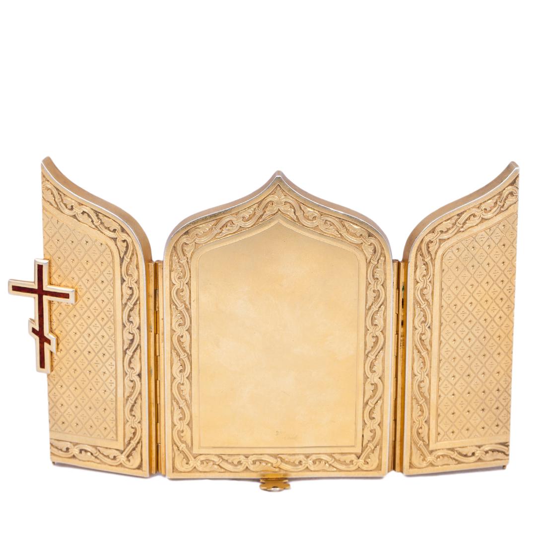 Russian silver triptych with saints. N. Bobir — image 6