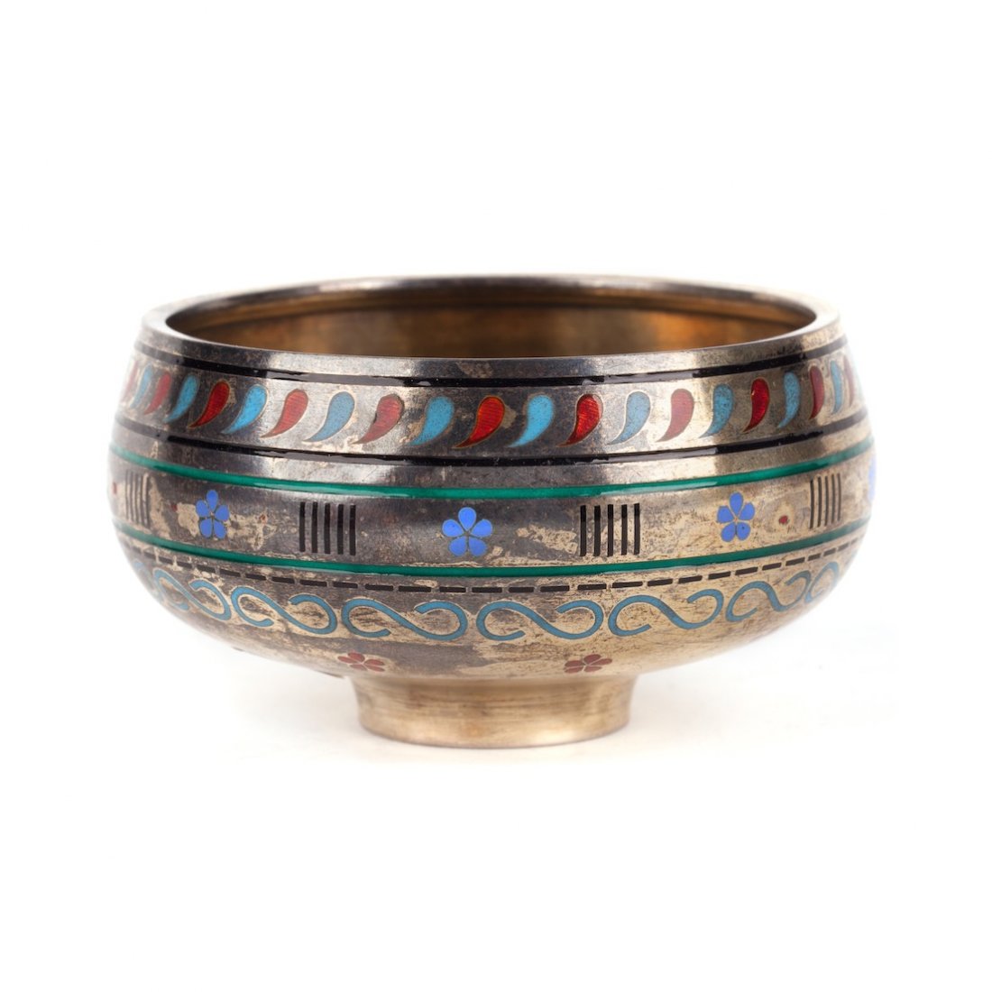Silver salt cellar. D.Orlov manufactory. Moscow, 1870. — image 1