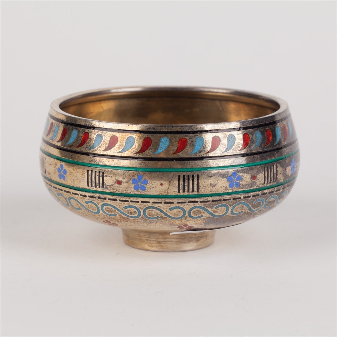 Silver salt cellar. D.Orlov manufactory. Moscow, 1870. — image 2