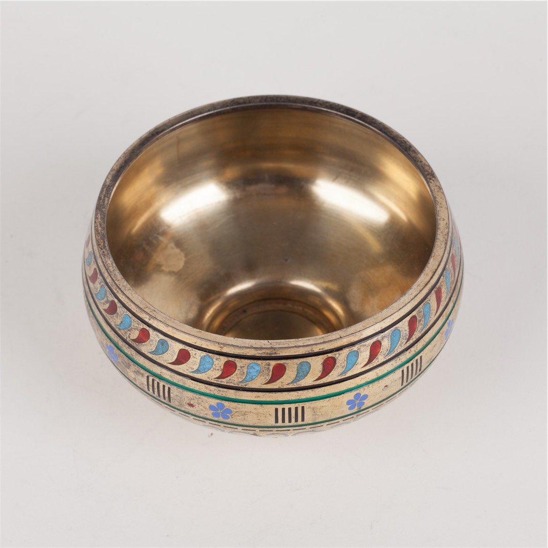 Silver salt cellar. D.Orlov manufactory. Moscow, 1870. — image 4