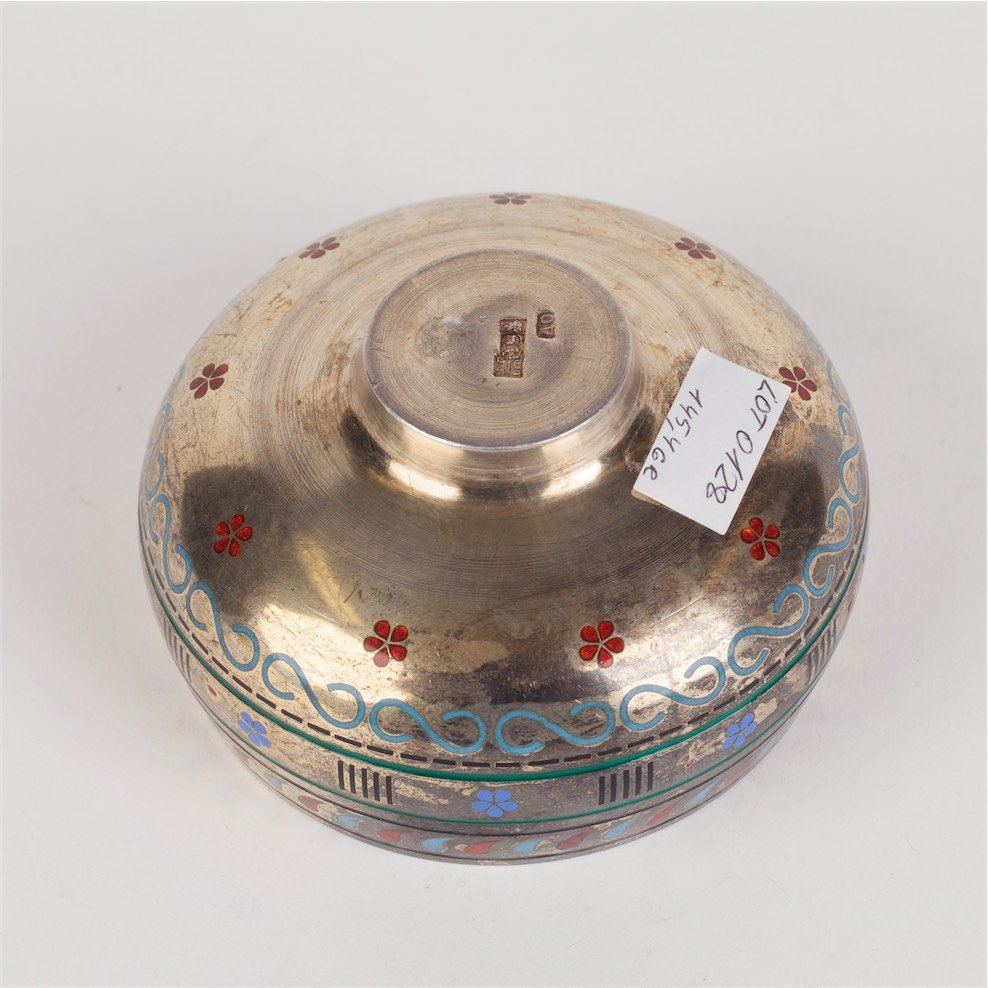 Silver salt cellar. D.Orlov manufactory. Moscow, 1870. — image 5