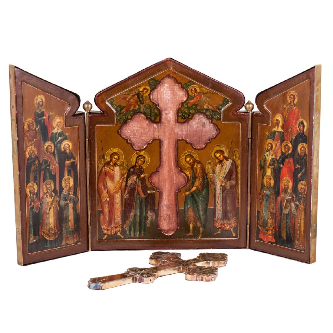 1830 Grand Russian triptych. Moscow — image 6