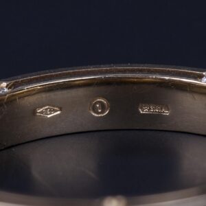 Gold mens wedding ring designed by Damiani and Brad — image 3