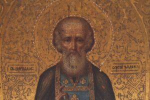 Russian Icon Saint Sergiy Radonezskiy — image 2