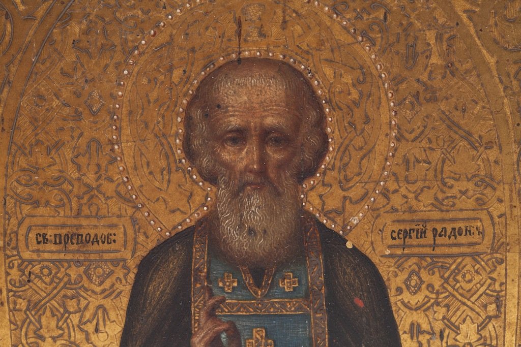 Russian Icon Saint Sergiy Radonezskiy — image 2