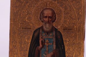 Russian icon Saint Sergiy Radonezskiy. Workshop of Ivan — image 2