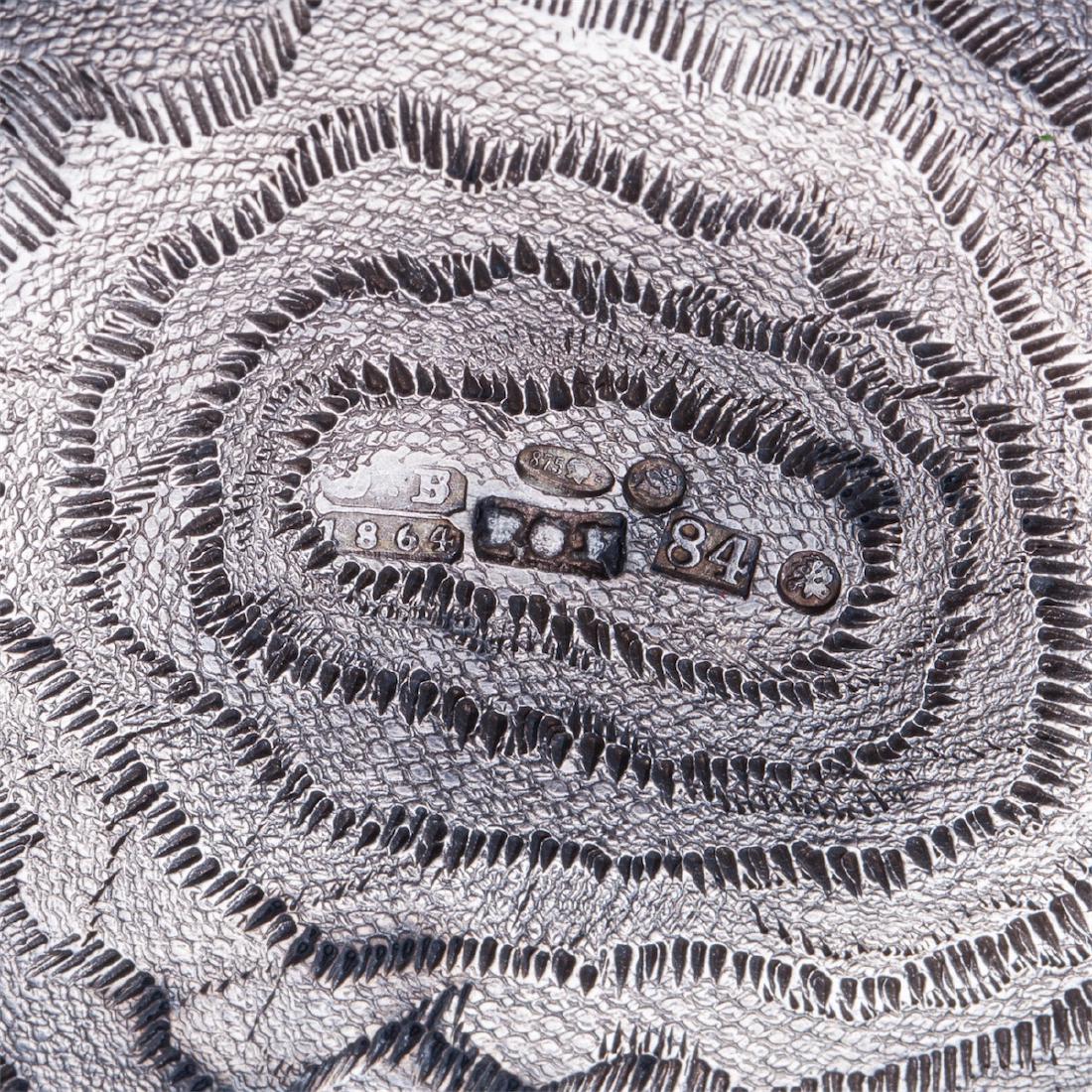 Russian silver kovsh with sea waves imitation — image 5