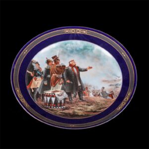 Decorative porcelain plate "On Borodino fields" — image 1