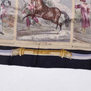 Exceptional and rare Hermes "Chevaux du Monde" silk — image 3