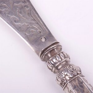 French silver dessert knife. — image 4
