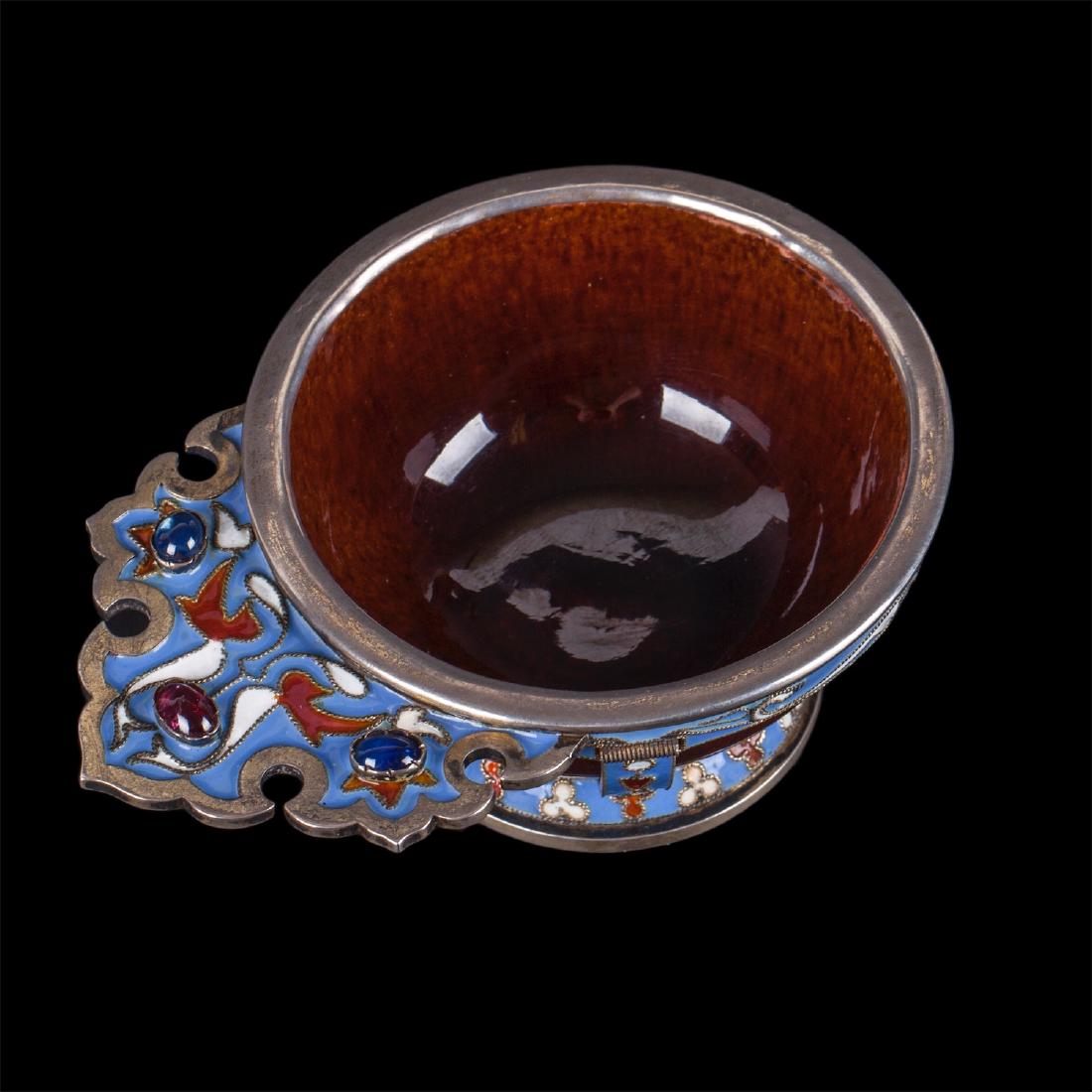 Unusual Russian kovsh in Russian style — image 3
