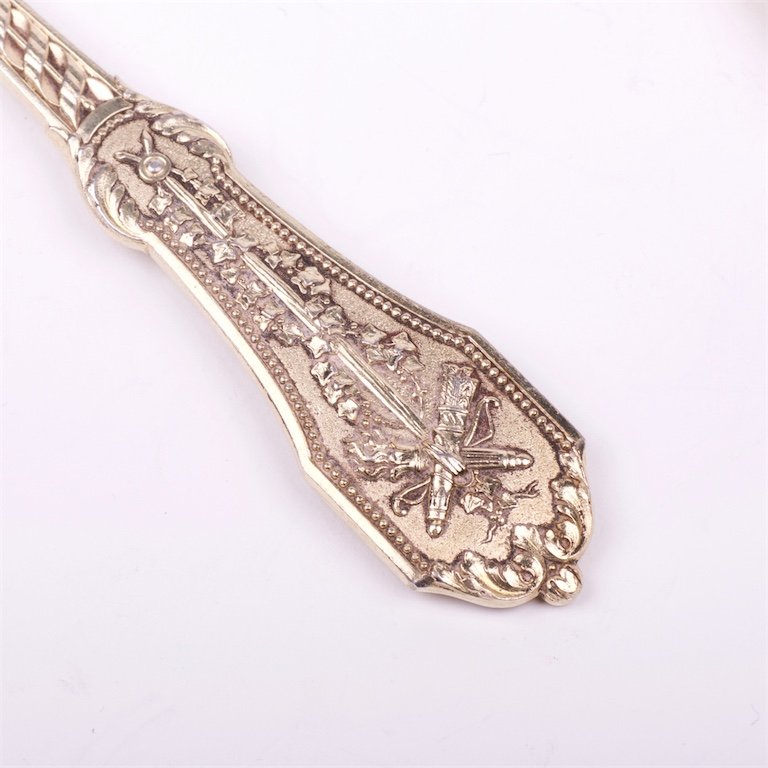 French silver dessert set of 2 pieces. — image 5