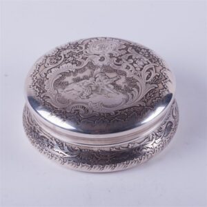 French solid silver box. — image 1