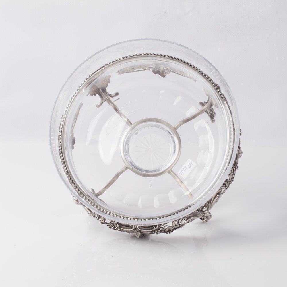 Fruit bowl. Silver. — image 3
