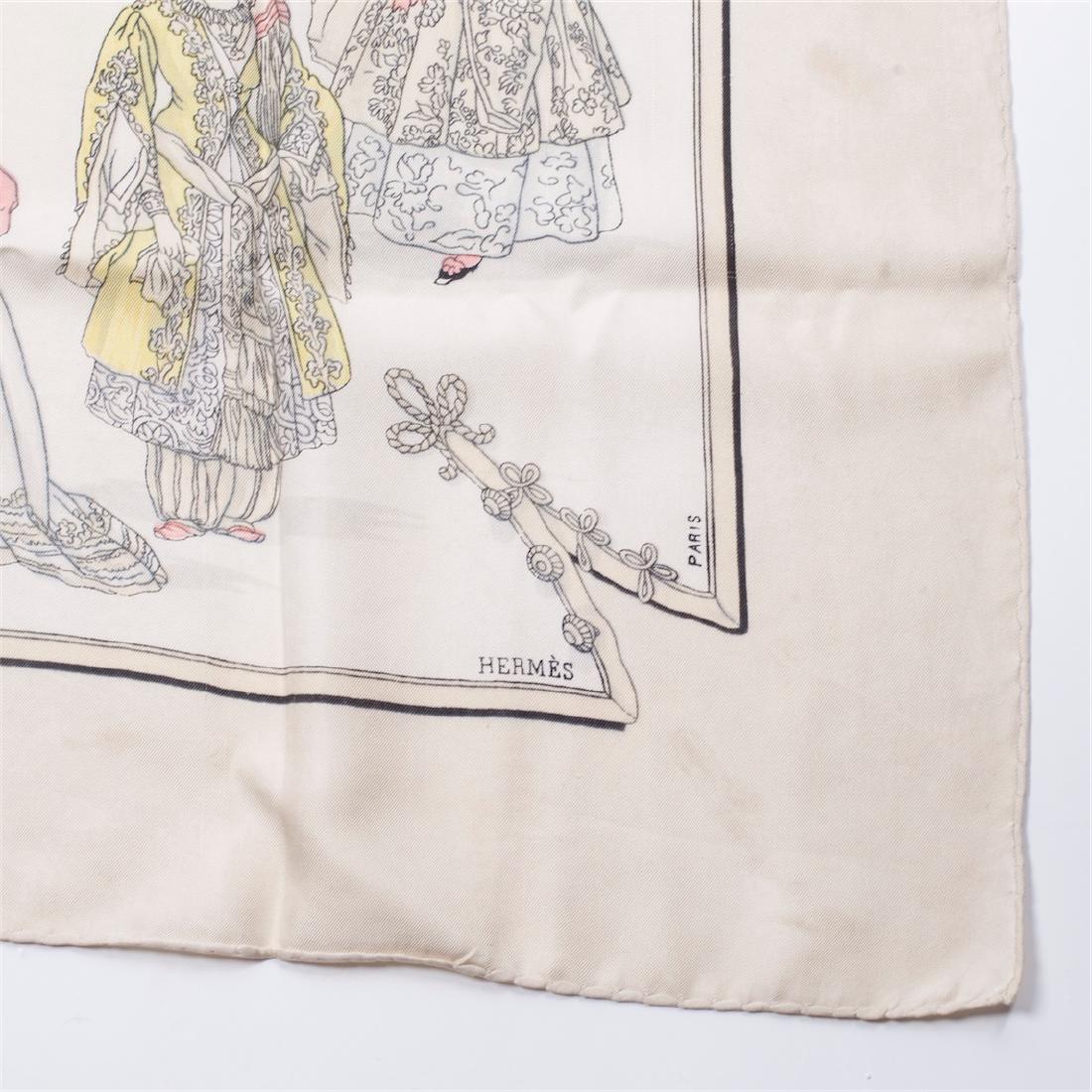 Highly collectable Hermes "Costumed de dames" silk — image 3