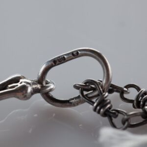 Natural Old Baltic Amber pendant in silver. — image 3
