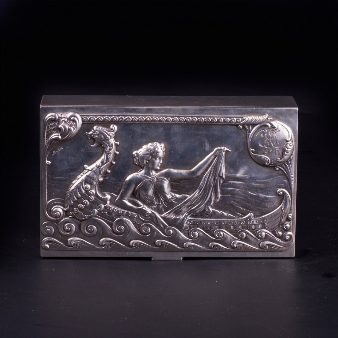 Nice Russian Art nouveau cigar box — image 2