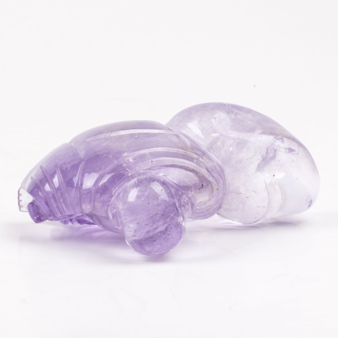 Carved figure made of transparent purple colored — image 4