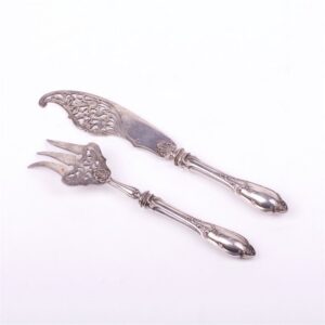 French silver dessert set of 2 pieces. — image 2