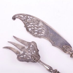 French silver dessert set of 2 pieces. — image 3
