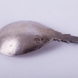 French solid silver salt cellars in box with glass and — image 6