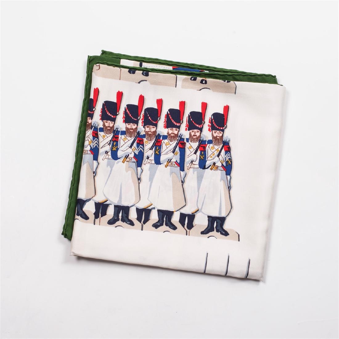 Rare Hermes "La grande armée" silk scarf. 1976 — image 2
