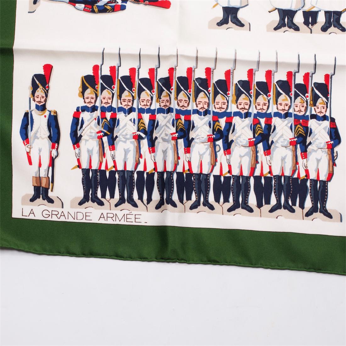 Rare Hermes "La grande armée" silk scarf. 1976 — image 3
