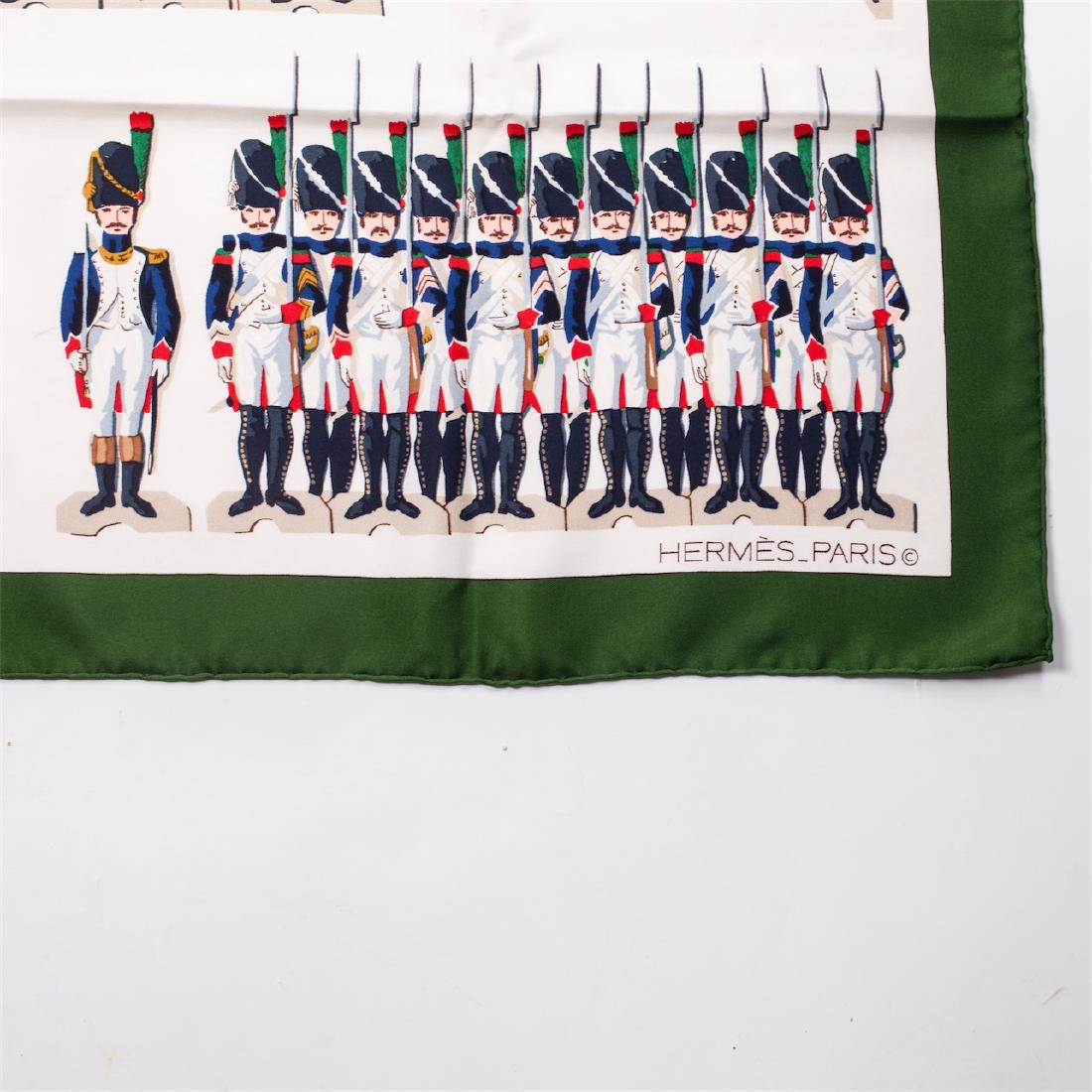 Rare Hermes "La grande armée" silk scarf. 1976 — image 4