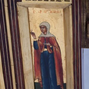 Russian 19th century icon with saints — image 4