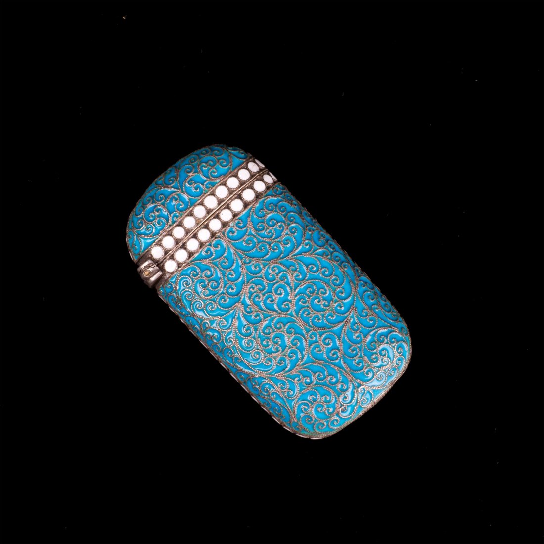 Russian silver and cloisonne enamel matchbox. — image 2
