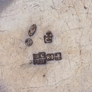Russian silver and engraved kovsh with a proverb — image 7