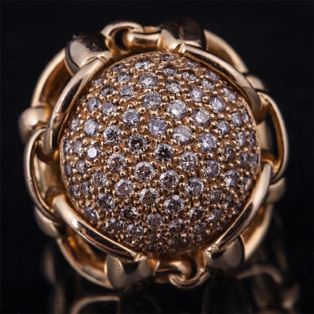 Gucci Gold,18k ring with diamonds — image 2