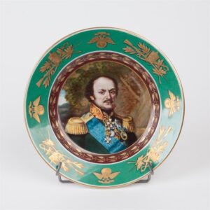 Russian Imperial time porcelain plate. M.I.Platov. — image 1