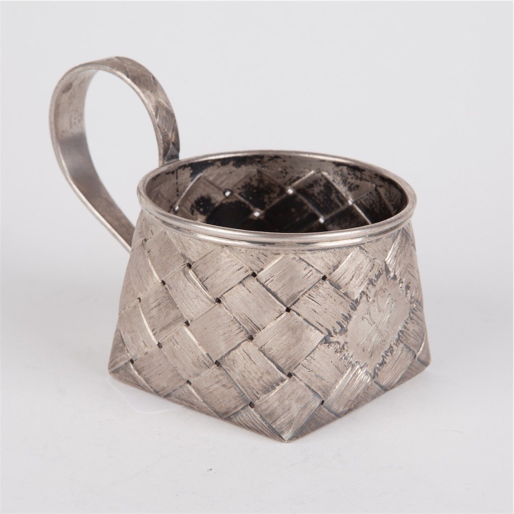 Silver tea glass holder. Petersburg, 1899-1903. — image 2