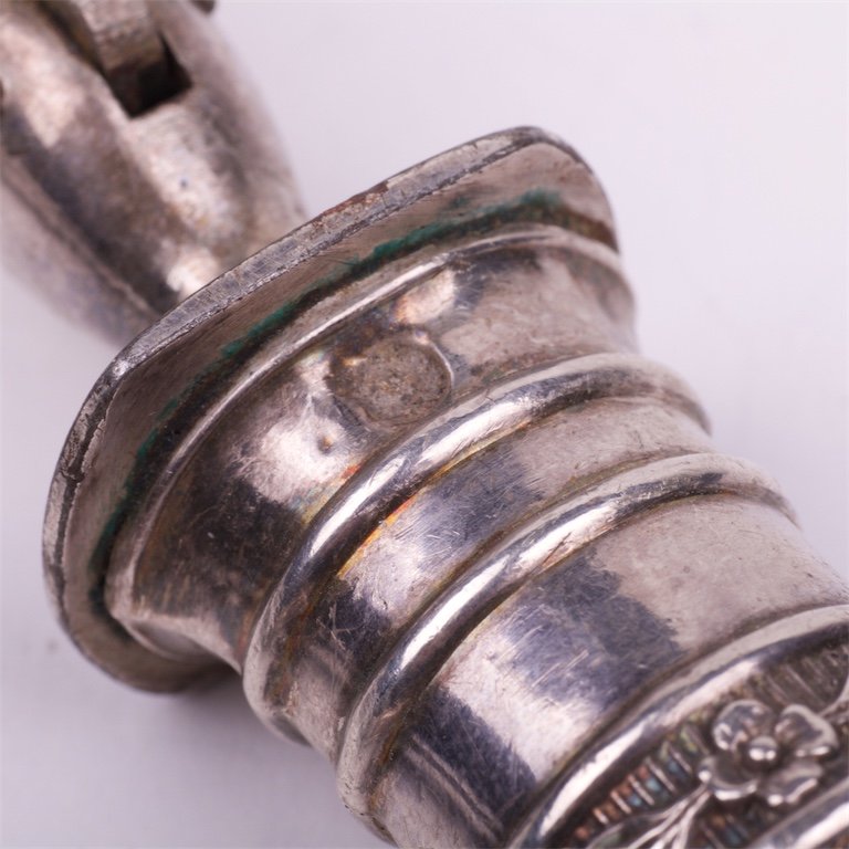 French silver of 2 pieces for meat. — image 4
