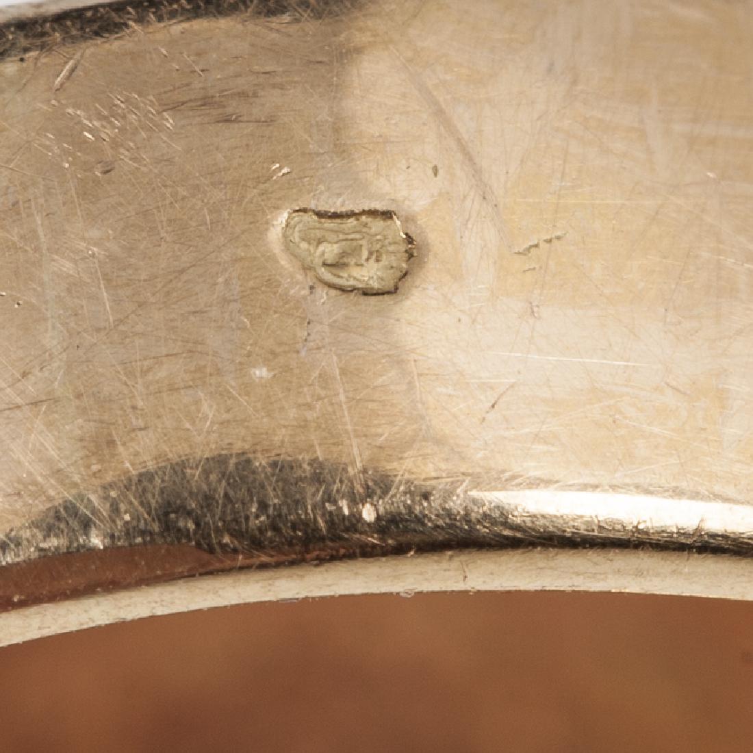 Gold, 18K ring with 20 Franks gold coin — image 6